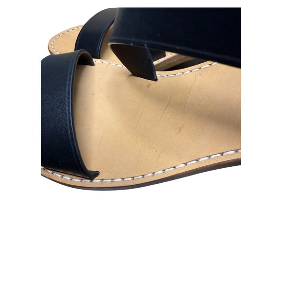 Zadig & Voltaire Cecilia Caprese Sandals Leather Black New in Box - Picture 6 of 11